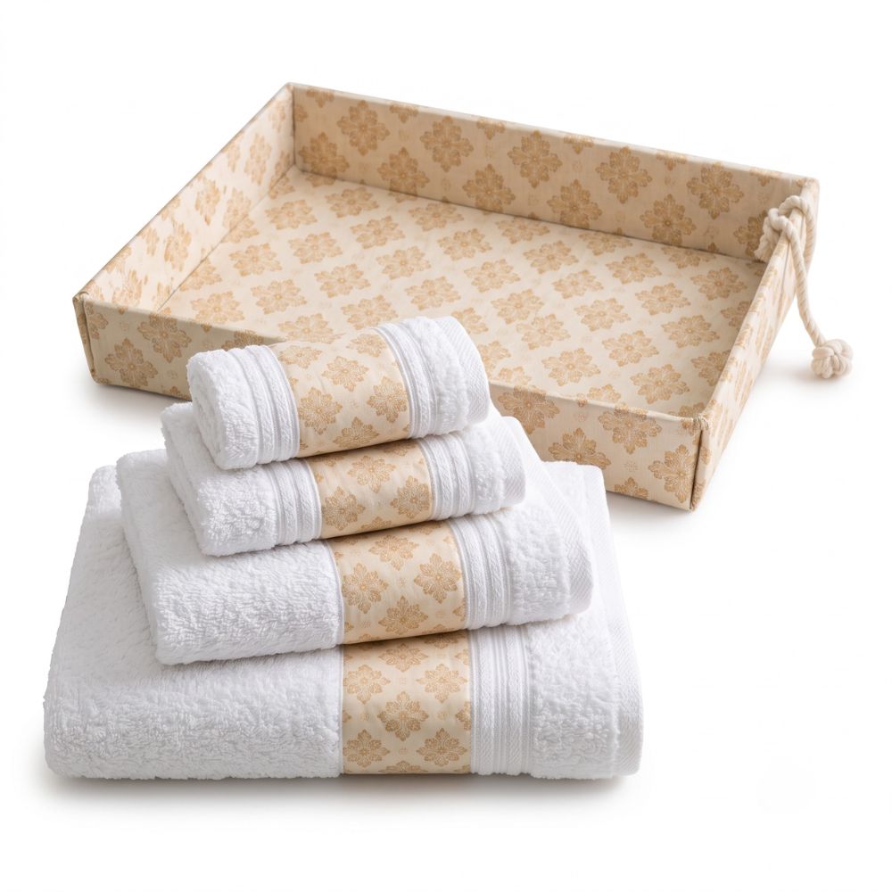 ivillage-premium-cotton-towel-set-of-4-white-and-golden-printed-towels-soft-absorbent-bath-towels-for-everyday-use